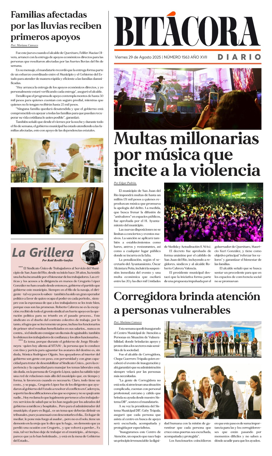 PORTADA BITACORA EDICION 1563