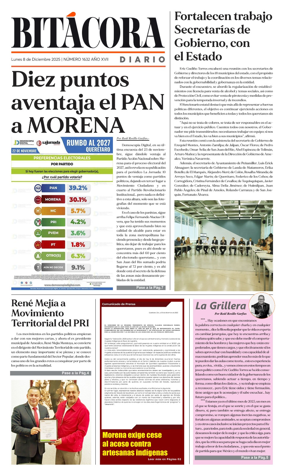 Portada Bitácora Diario Edición 1632