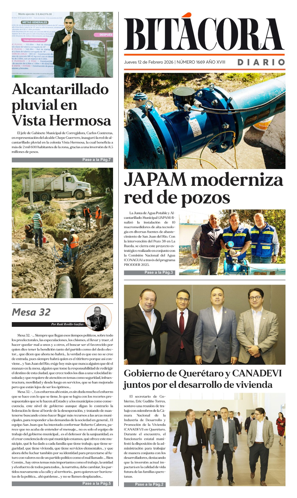 Portada Bitácora Diario Edición 1669