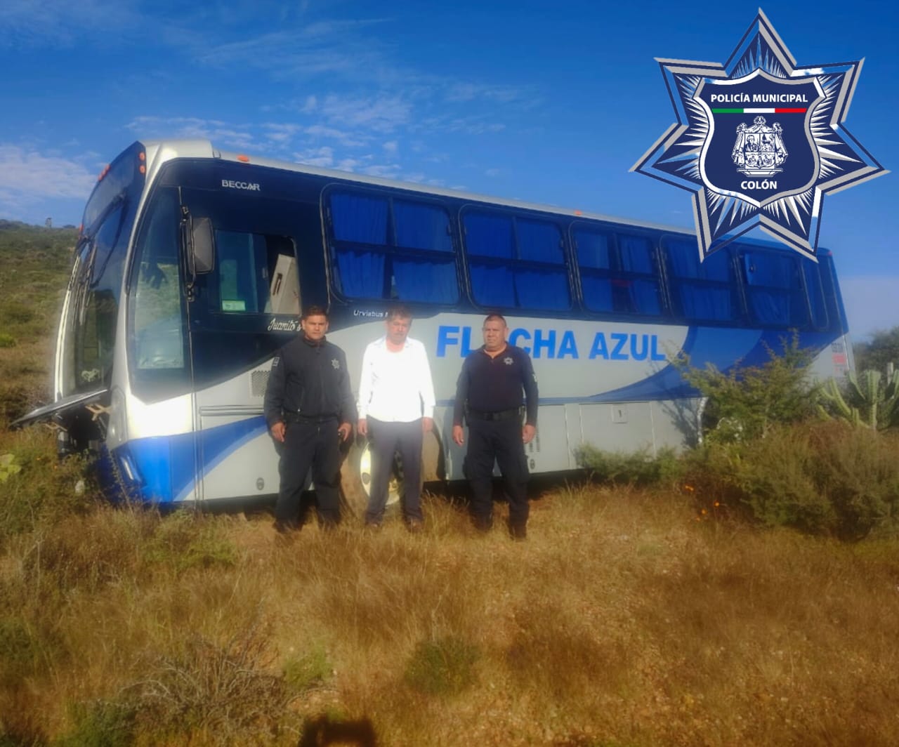 POLICÍA DE COLÓN RECUPERA UN AUTOBÚS ROBADO