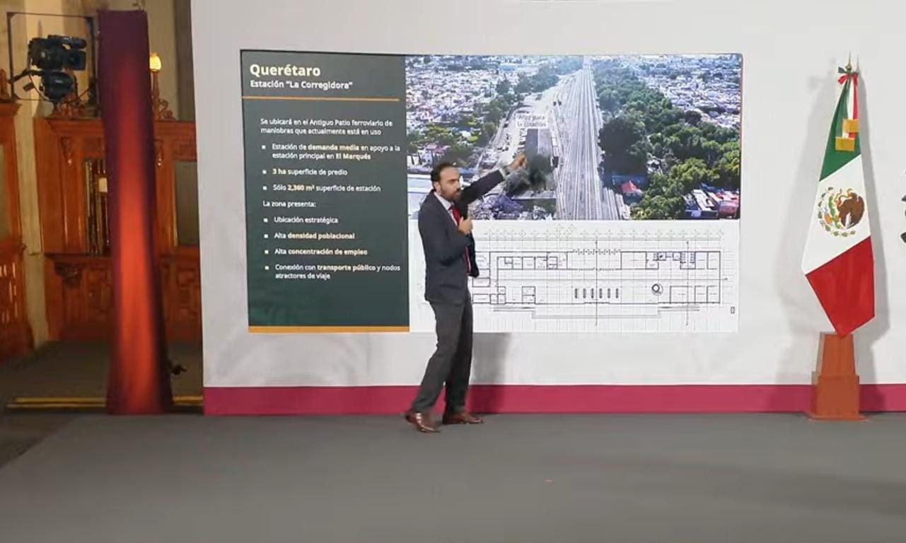 Confirman ubicación de estaciones del Tren Méx-Qro