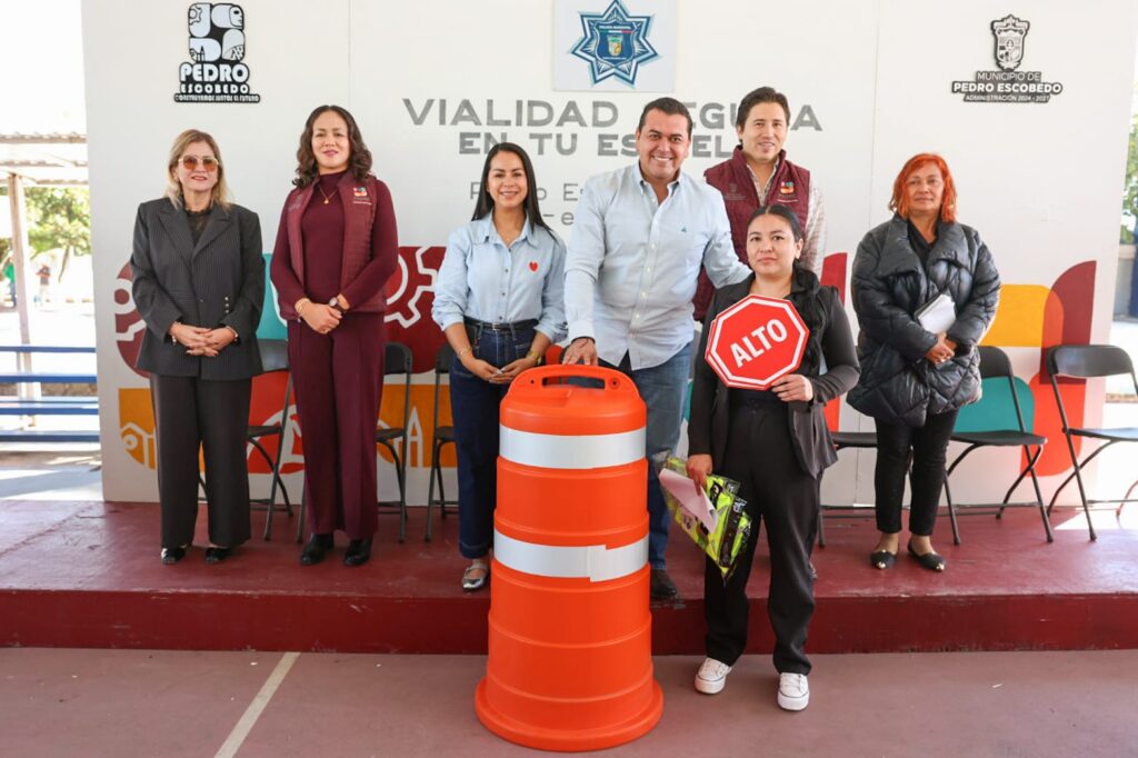 “Vialidad Segura en tu Escuela”, en Pedro Escobedo