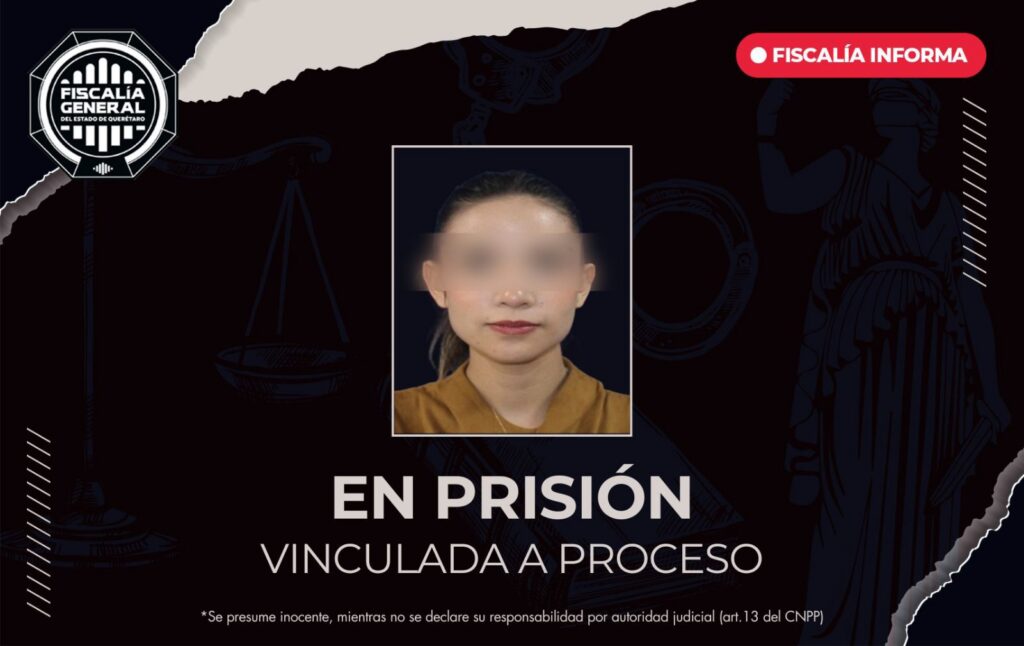 Vinculada a proceso por robo millonario en Jurica