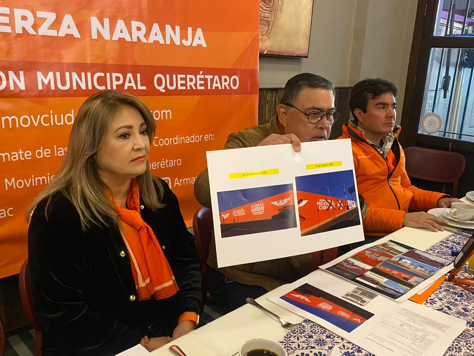 Vandalizan bardas de Movimiento Ciudadano