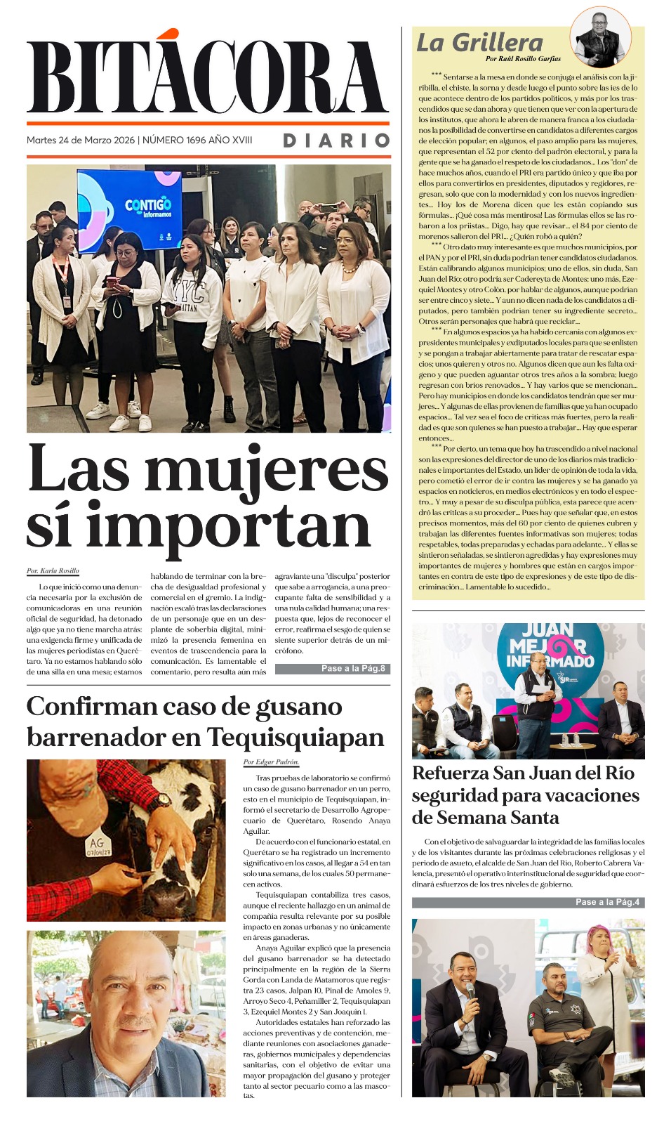 PORTADA BITÁCORA 1696