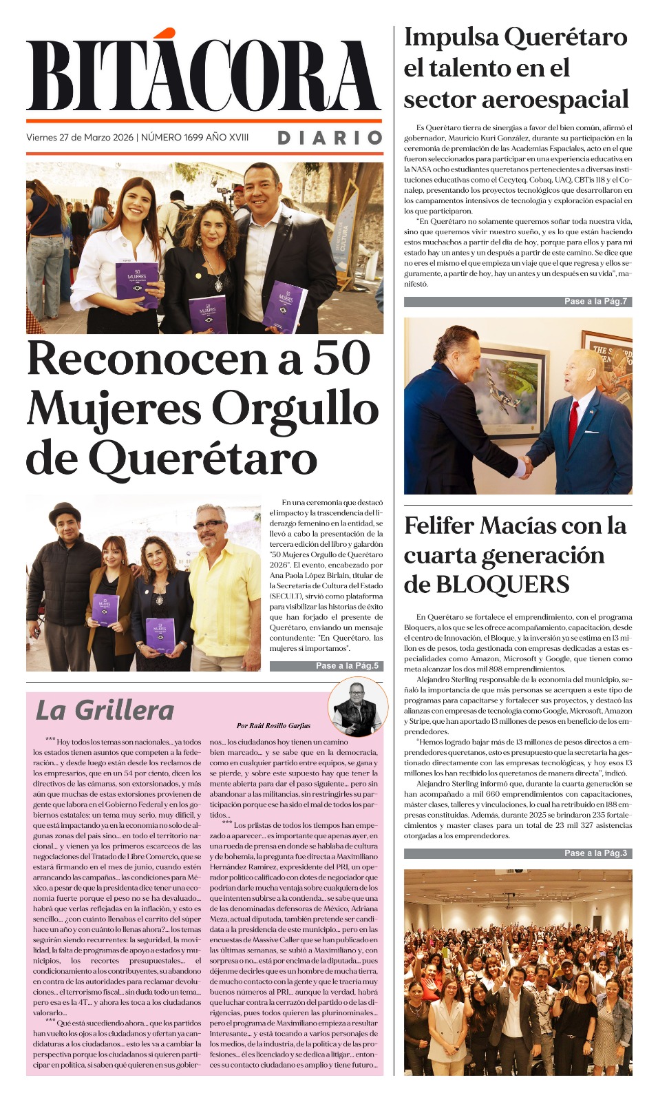 PORTADA BITÁCORA 1699