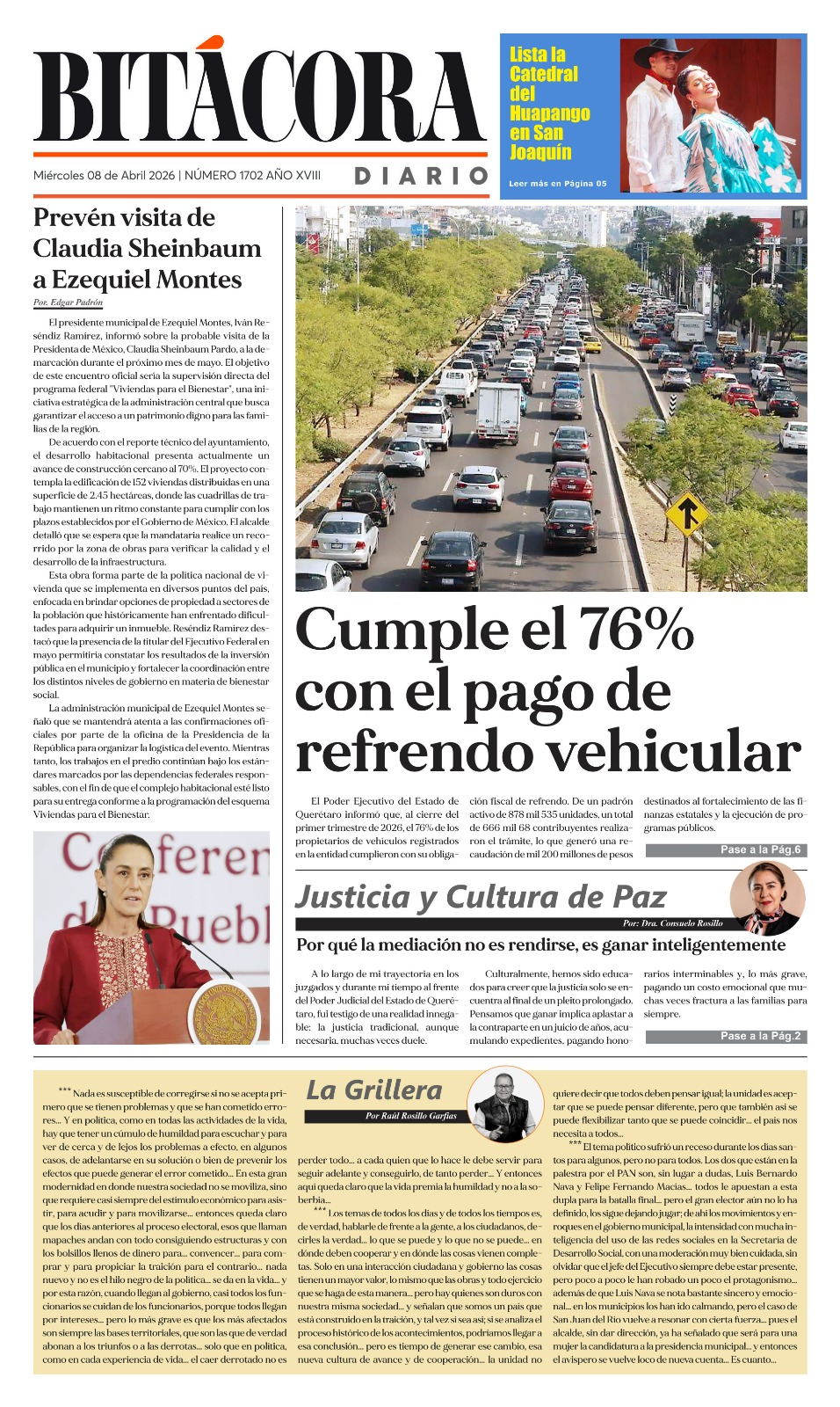 PORTADA BITÁCORA 1702