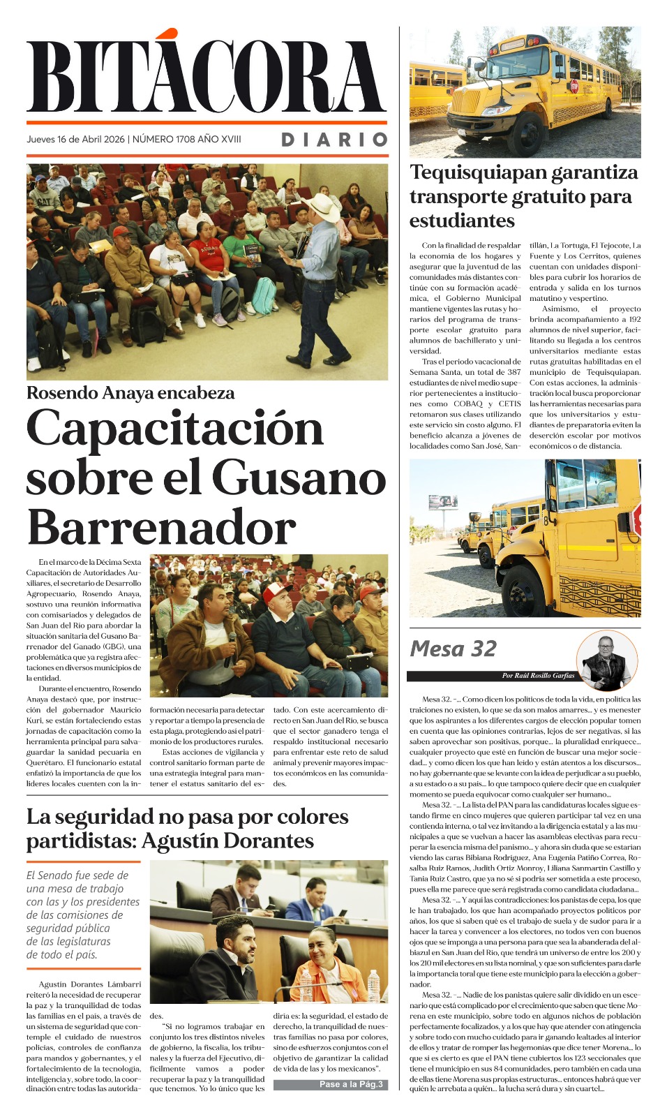 PORTADA BITÁCORA 1708