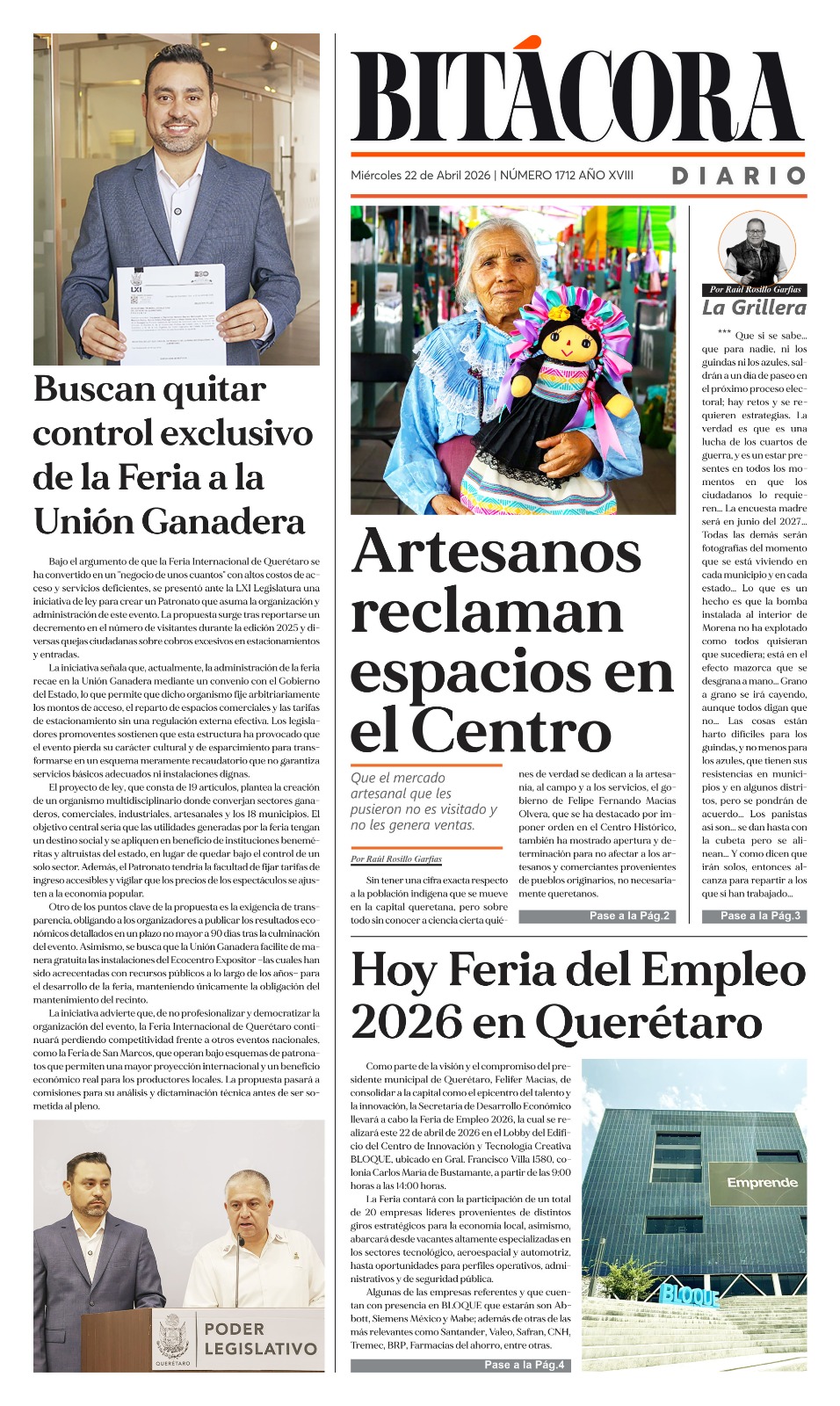 PORTADA BITÁCORA 1712