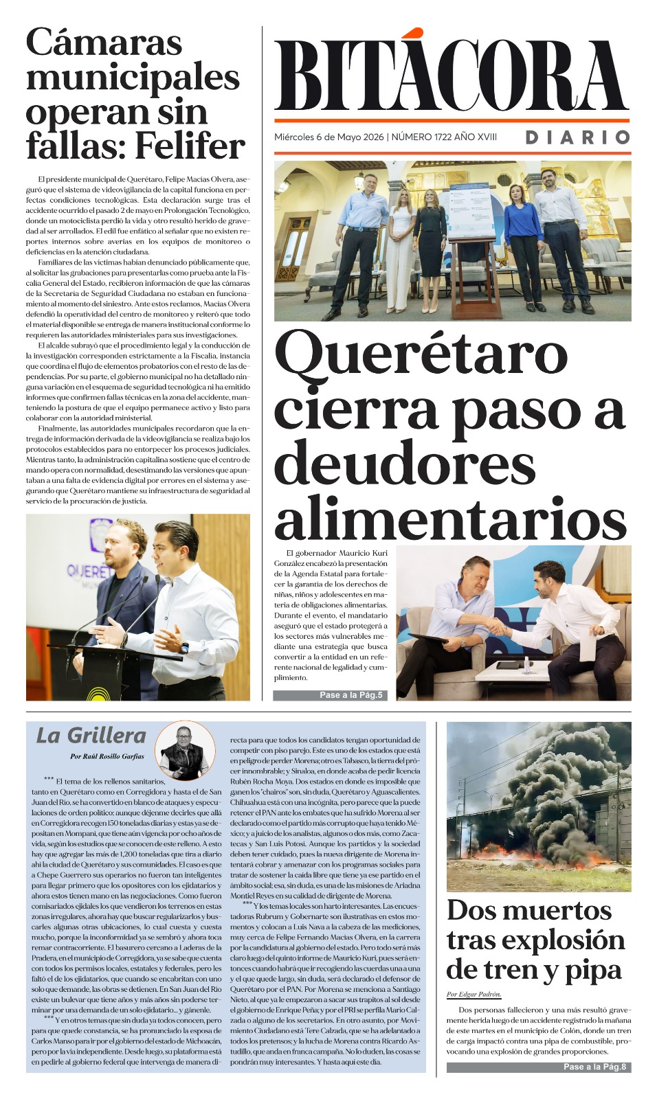 PORTADA BITÁCORA 1722