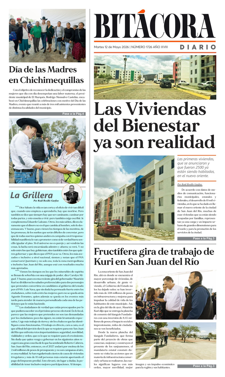 PORTADA BITÁCORA 1726