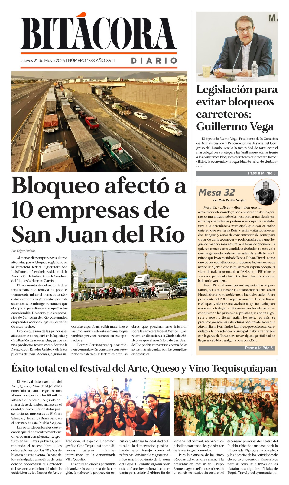 PORTADA BITÁCORA 1733