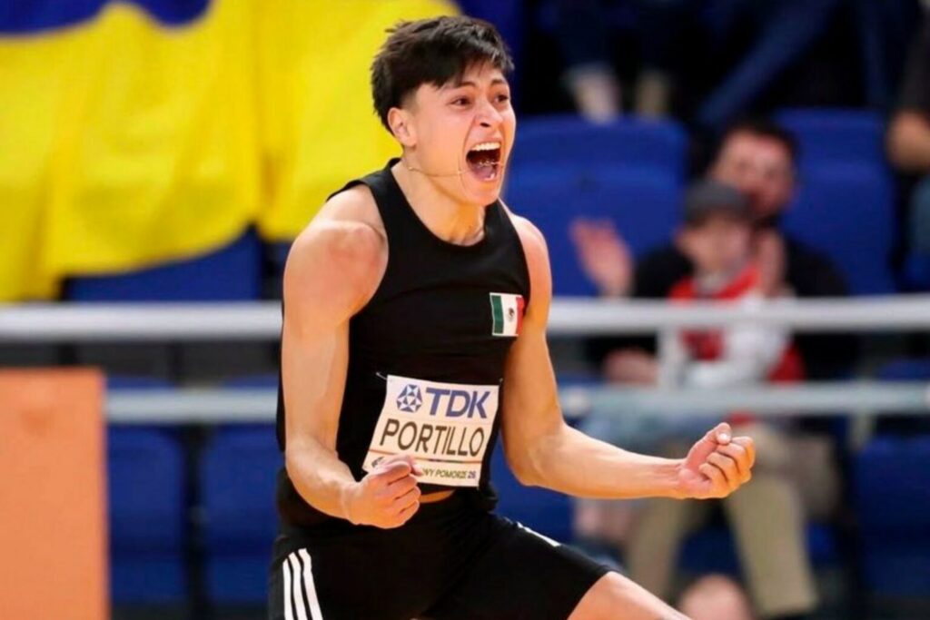 Erick Portillo hace historia: medalla de plata en el Mundial de Atletismo Indoor
