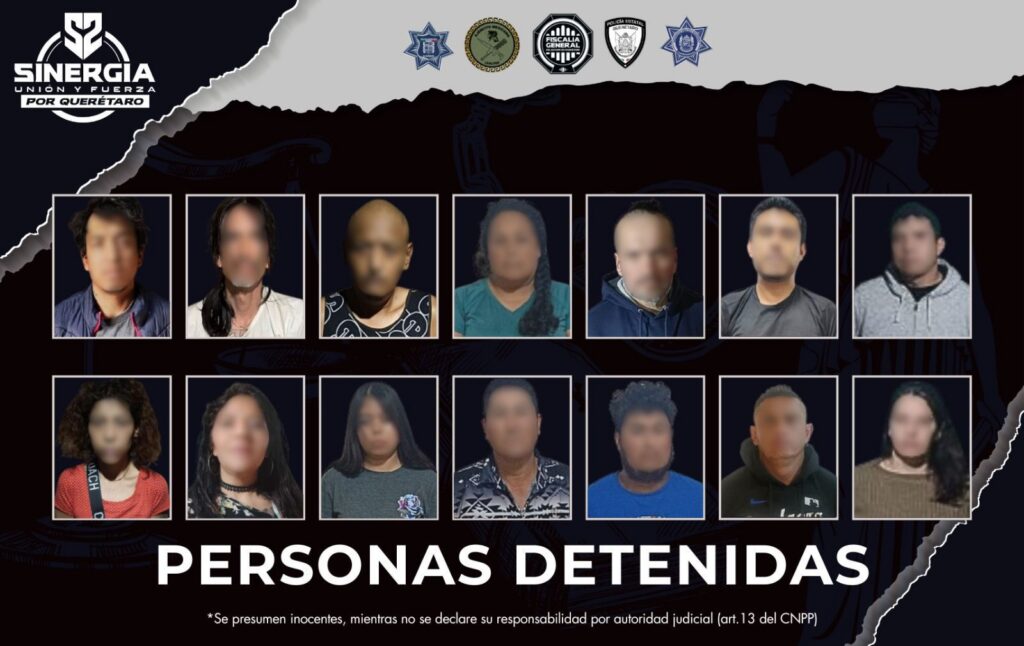 Fuerte operativo Sinergia en cuatro municipios: 14 detenidos