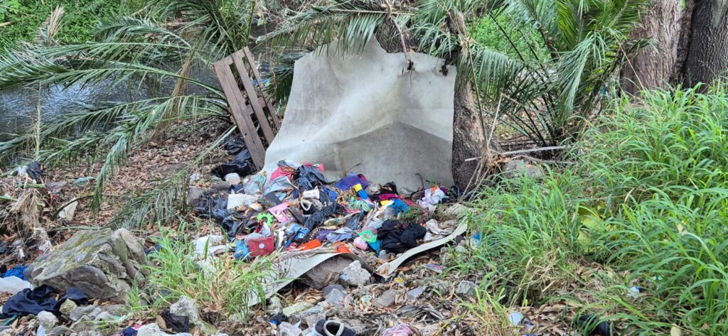Basura en el Río San Juan