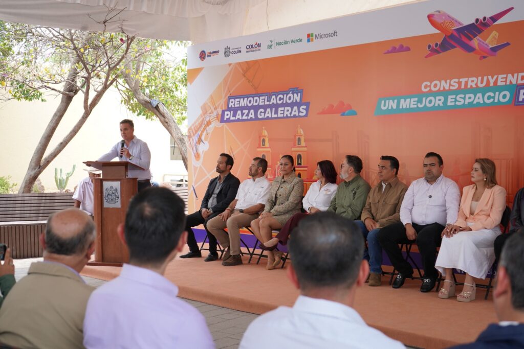 Reinauguran Plaza Galeras en Colón con apoyo de Microsoft