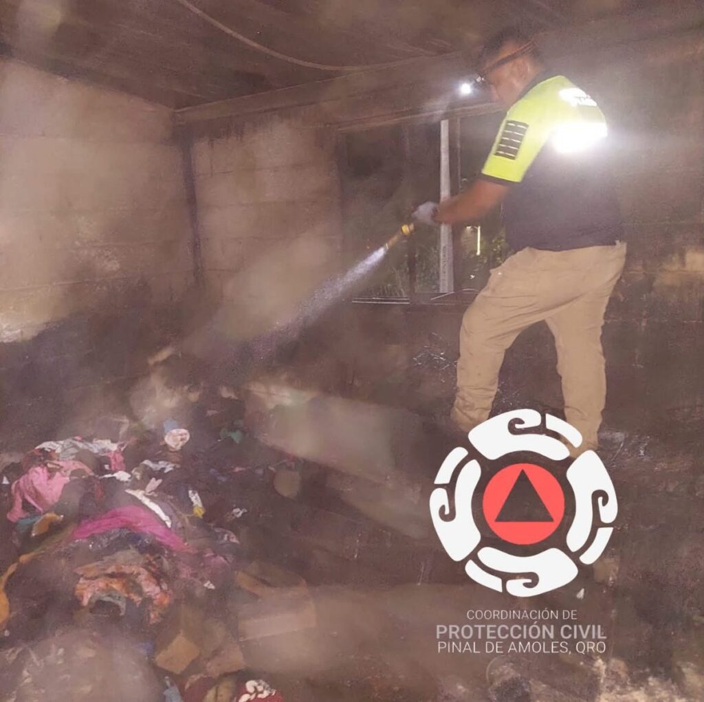 Incendio en vivienda de Pinal de Amoles moviliza cuerpos