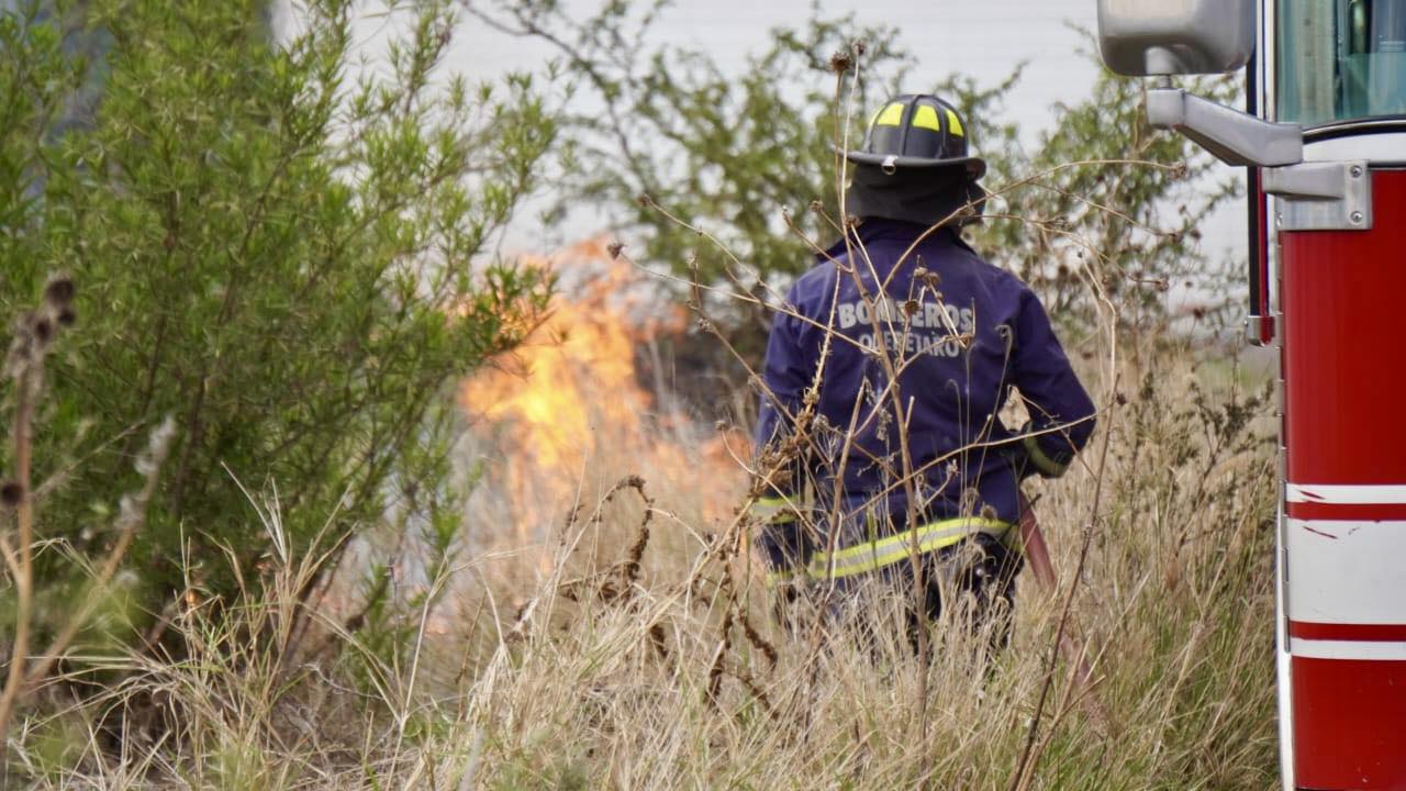 Controlan incendio en baldío de Santa Rosa Jáuregui