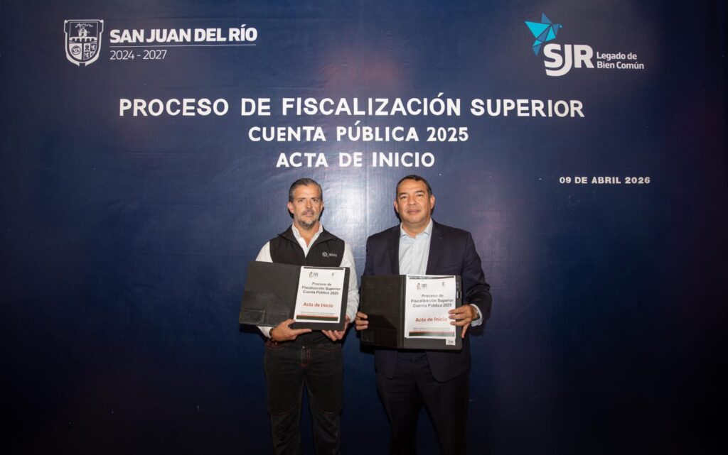 Roberto Cabrera y Auditoría Superior firman acta de fiscalización