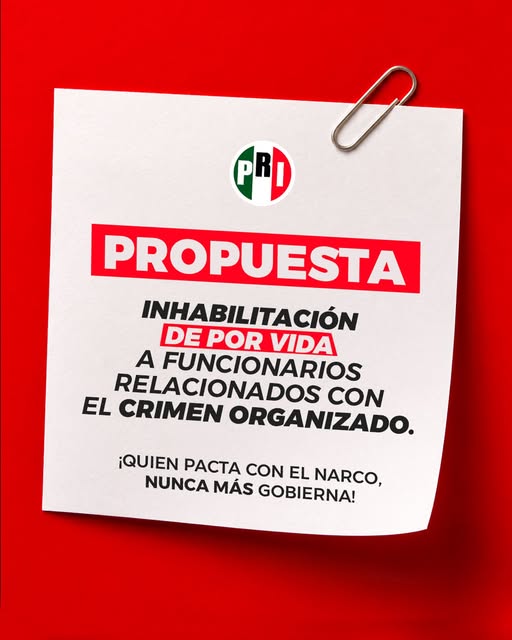 PRI busca inhabilitar políticos con nexos al narco