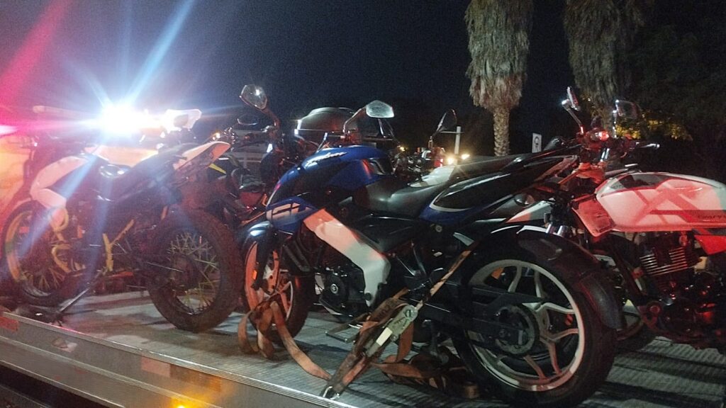 Policía de Querétaro asegura motocicletas en operativo
