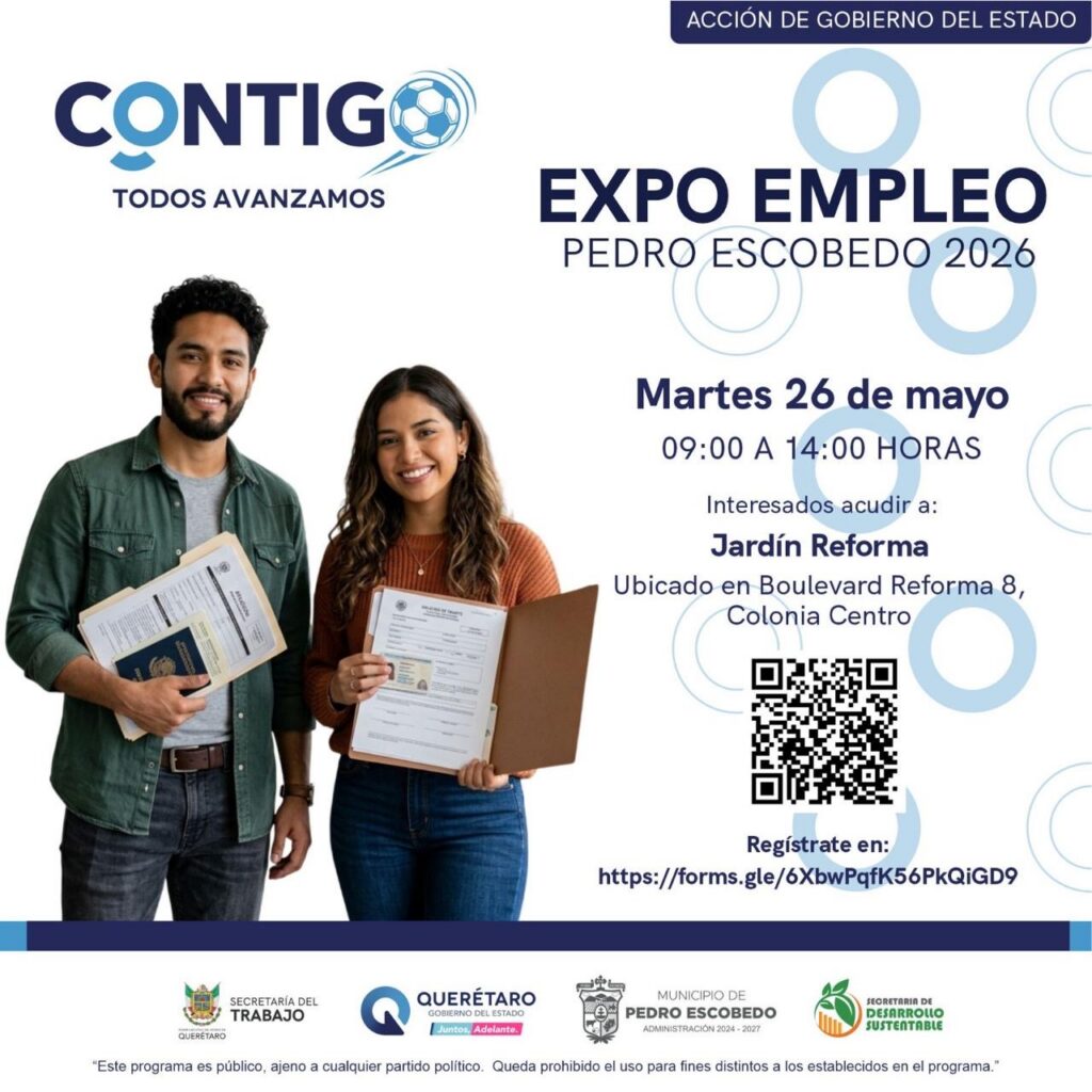 Expo Empleo Pedro Escobedo 2026 ofrece 770 vacantes