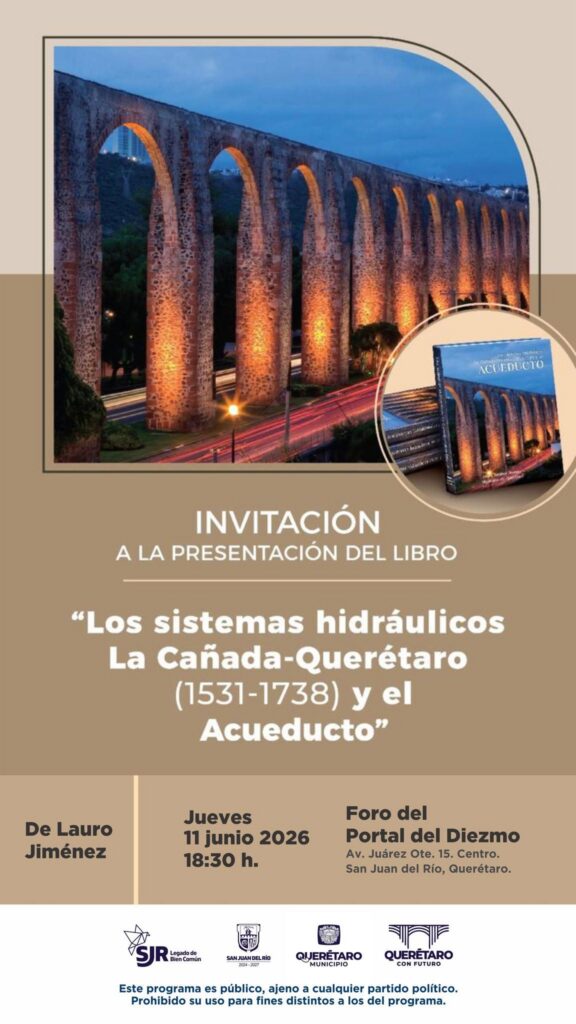El 11 de junio presentan el libro 300 años del Acueducto.
