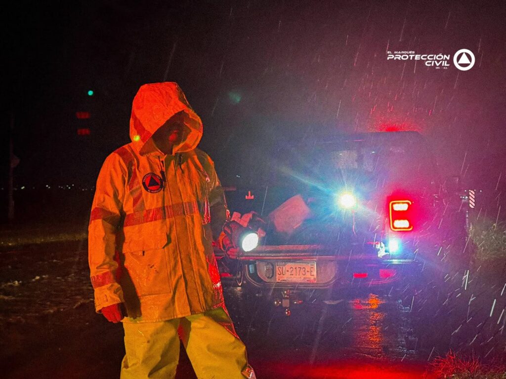 Atiende Protección Civil incidentes por lluvia en El Marqués